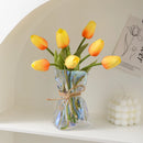 GobekUsa Clear Glass Folded Road Vase - Creative Handcrafted Hydroponic Art Vase