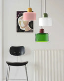 Vintage Stained Glass Mini Pendant Light