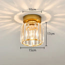 GobekUsa Glass Crystal LED Ceiling Chandelier for Home Decor