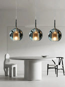 GobekUsa Glass Ball Pendant Lights: Italian Designer Hanging Lamp for Dining Room, Kitchen Island
