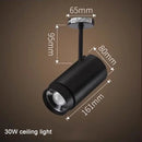 GobekUsa Adjustable Focus Industrial Black Track Spotlights