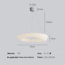 GobekUsa Cloud LED Chandelier Modern Nordic Ceiling Lamp Ring Lighting