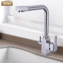 GobekUsa Black Kitchen Faucet Mixer Tap 360° Rotation Water Features