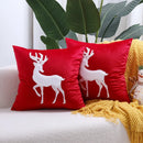 GobekUsa Christmas Tree Embroidered Cushion Cover - Festive Decor Pillow Cover