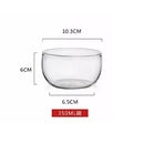 GobekUsa Glass Salad Bowl Set - High Borosilicate, Food Storage, Lunch Bento Box