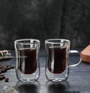 GobekUsa Double Glass Insulated Tea Cup Set - 80ml European Design