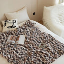 GobekUsa Knitted Jacquard Blanket Throw 130x160cm 1400g