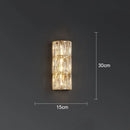 GobekUsa Crystal LED Wall Lamp for Living Room Aisle Bedroom Staircase Decoration