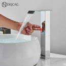 GobekUsa High Style Smart Sensor Bathroom Basin Faucet Cold Hot Mixer Waterfall Tap