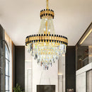 GobekUsa Crystal Chandelier for Duplex Villa Living Room with Intelligent Dimming