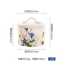 GobekUsa Large Silicone Sealed Flower Storage Jar, Nut & Tea Caddy, Snack Can, Sugar & Spice Canister