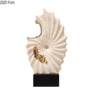 GobekUsa Gilded Ceramic Landscape Feng Shui Desk Ornament: Abstract Room Decor & Aesthetics