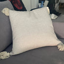 GobekUsa Boho Chenille Tufted Pillow Case with Tassels for Home Fall Decor