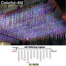 GobekUsa Icicle LED String Lights: Festive Outdoor Christmas Decoration for Party, Patio, Garden