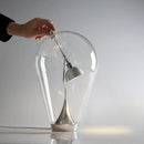 GobekUsa Gravitational Chrome LED Table Lamp for Bedroom Study & Work