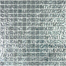 Shimmer Flint Silver 12x12 Glossy Uniform Square Glass Mosaic Tile (20 pack, 20 sq ft/case)