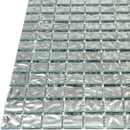 Shimmer Flint Silver 12x12 Glossy Uniform Square Glass Mosaic Tile (20 pack, 20 sq ft/case)