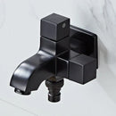 GobekUsa Black Wall Mount Washing Machine Tap - Garden Outdoor Bathroom Water Faucet
