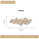 GobekUsa LED Ceiling Chandelier Nordic Luxury Design for Living Dining Bedroom Lighting