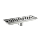 GobekUsa Black 304 Stainless Steel Strip Floor Drain for Toilet, Shower, Large Overflow