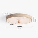 GobekUsa LED Ceiling Light Fixture Yellow Stone White PE Shade Plafond Lamp