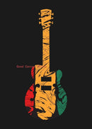 Abstract Electric Guitar Canvas Print - Music Wall Art by GobekUsa