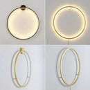 GobekUsa Circular Wall Lamp LED Lighting for Bedroom Living Room Atmosphere