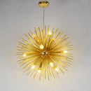GobekUsa Dandelion Ball Chandelier: Nordic Modern Golden Bedroom & Restaurant Lamp
