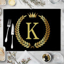 GobekUsa Kitchen Table Mats Set of 4, 42*32cm, Cotton Linen Coasters for Dining Home Decor
