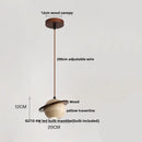 GobekUsa LED Pendant Lights Wood Home Decor Yellow Stone Globe Hanging Lamp