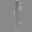 GobekUsa Crystal LED Chandelier: Luxury Pendant Light, Staircase Suspension Luminaire, Indoor Hanging Lamps
