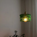 GobekUsa Green Glass LED Pendant Light - Nordic Modern Hanging Lamp