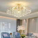 GobekUsa K9 Crystal Gold Chandelier Ceiling Light | Bedroom Home Decor LED Ceiling Lamp