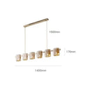 GobekUsa Elegant Smoky Glass Chandelier Ceiling Lighting for Dining Living Bedroom