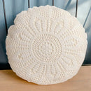 GobekUsa Crochet Cushion Cover Handmade Woven Pillow Case 40*40cm Square Circular Decorative Pillows