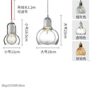 GobekUsa Gourd Glass Pendant Lamps Clear Amber Modern Dining Room Hanging Lights