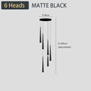 GobekUsa Black LED Ceiling Chandelier: Stylish Staircase Lighting for Home Decor & Living Room