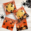 GobekUsa Halloween Biscuits Packaging Bags 100PCS - Kitchen Pastry Decoration Essentials