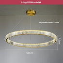 GobekUsa Crystal LED Chandelier: Modern Steel Pendant Lighting for Luxurious Foyer Decor