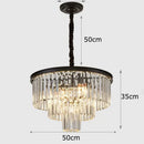 GobekUsa Crystal Chandelier Stair Pendant Light Interior Lighting for Modern Home Decor