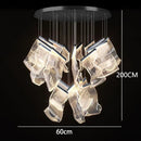 GobekUsa Crystal Chandelier Stair Pendant Living Room Lighting Modern Interior Pendant Lights