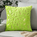 GobekUsa Golden Fur Cushion Cover White 43x43 - Luxury Home Decor Pillow Case