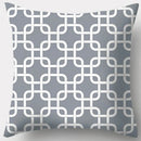 GobekUsa Grey Geometry Leaves Floral Stripes Plaids Print Lumbar Pillow Case