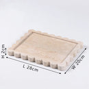 GobekUsa Calacatta Viola Marble Tray: Luxury Vanity & Kitchen Decor Tray