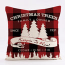 GobekUsa Christmas Linen Cushion Cover 45x45cm Sofa Home Party Decor