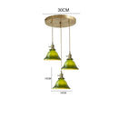 GobekUsa Green Glass LED Pendant Light for Home, Restaurant, Bar, and Loft Style Decor.