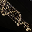 GobekUsa Large Spiral Crystal Chandelier Lighting Fixture for Staircase