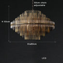 GobekUsa Brass Glass Ceiling Chandelier: Elegant Lighting for Luxurious Living Spaces