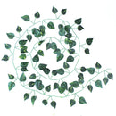 GobekUsa Green Silk Hanging Christmas Garland for Home and Garden Decor