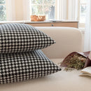 GobekUsa Chic Houndstooth Pillow Cover - Square Weave Cushion for Modern Home